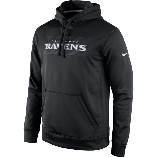 Men Baltimore Ravens Nike KO Speed Wordmark Performance Hoodie Black->new york giants->NFL Jersey